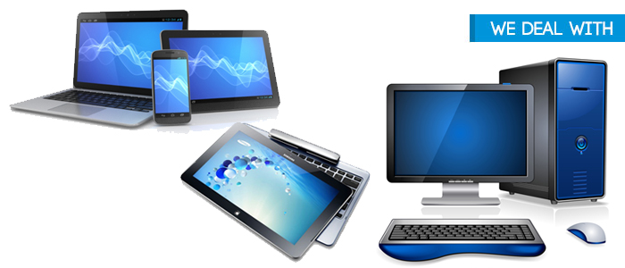 Desktops, Laptops, Tablets